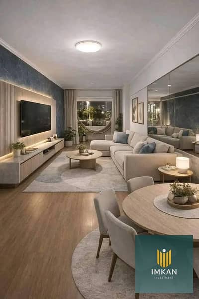 Move-in ready apartment for sale in Sheraton, Heliopolis (on Nasr Road); features two bedrooms, ultra-super-lux finishes, and a distinctive north-faci