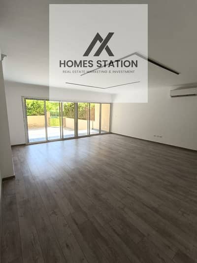 شقة بحديقة مفروشة بالكامل للإيجار في ذا سكوير - القاهره الجديده