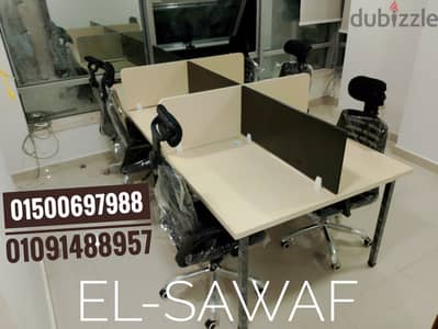 خلية عمل- ورك ستيشن خشب mdfاسباني- اثاث مكتبي-work station- partiton