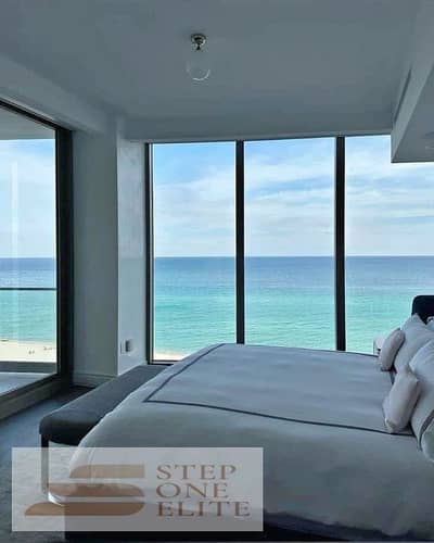 Studio apartment in the heart of the sea in Marina, ready for immediate occupancy, fully finished.