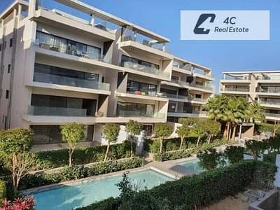 Apartment with Garden Ready to move with very pri,e location in lake view residence Compound