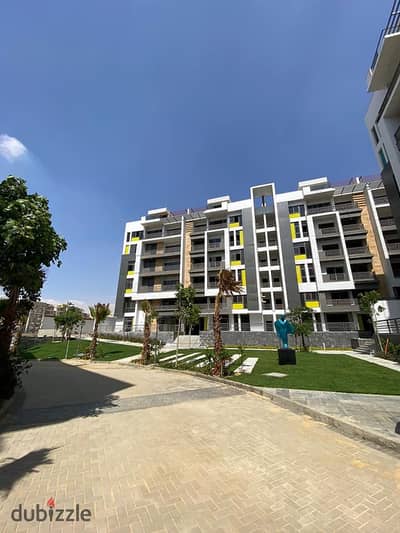 147 sqm apartment, north-facing with a double view of the landscape, located in The Icon compound in the Fifth Settlement.