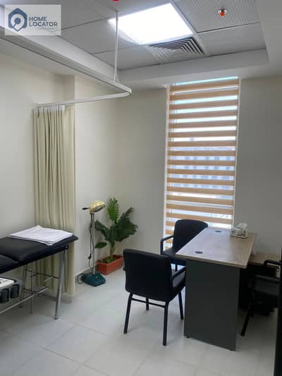 A fully furnished and medically equipped 68-square-meter medical clinic located in the Ozone Medical Complex in New Cairo's Fifth Settlement, amidst v
