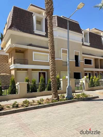 فيلا Open View على لاند سكيب للبيع في سراي sarai بجوار مدينتي مباشرة على طريق السويس