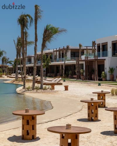 Fully finished chalet with ACs and kitchen for sale with a distinctive sea view in Zoya (Ghazala Bay).