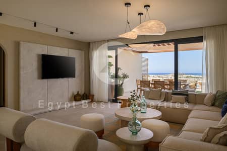 Chalet 3 Bedroom For Sale Direct Lagoon Fully Finished in Beit Al bahr - north coast - sidi henish