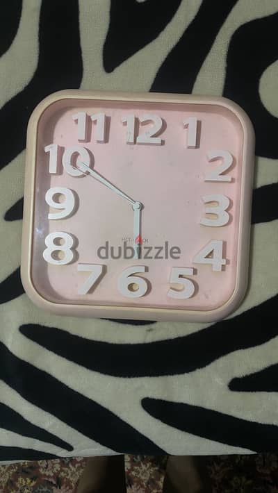 Pink Wall Clock