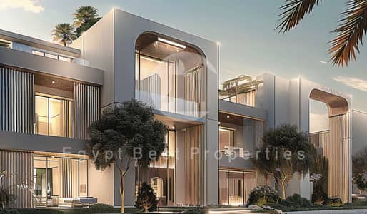 شاليه 3 غرف في هاسيندا حنيش بالم هيلز - 5% مقدم والتقسيط مريح علي 8 سنين