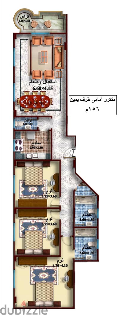 شقة للبيع ١٥٦م - مدينة الشروق ٢