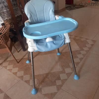 baby high chair for eating time كرسي طعام للاطفال ٣ مستويات