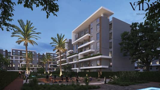 Apartment for sale in October Gardens, Al-Nawady Street, with active on-site construction and an exclusive payment plan under EGP 25,000 monthly