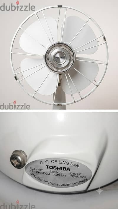 مروحة سقف توشيبا كاريوكا جديدة لم تُستخدم | Toshiba Orbit Ceiling Fan