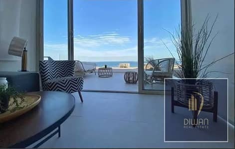A finished sea-view chalet in Fouka Bay, North Coast, with a 5% down payment and comfortable installments over 5 years.