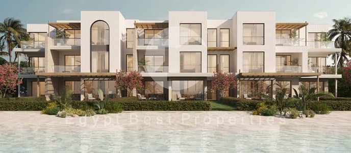 FINISHED CHALET 3 BEDROOM FOR SALE WITH AC'S INST UP TO 10 YRS IN THE MED IN RAS AL HEKMA IN NORTH COAST SPECIAL OFFER