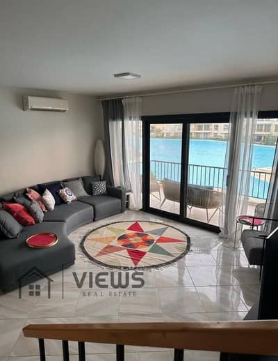 Penthouse for sale 220M direct lagoon view fully furnished Marassi