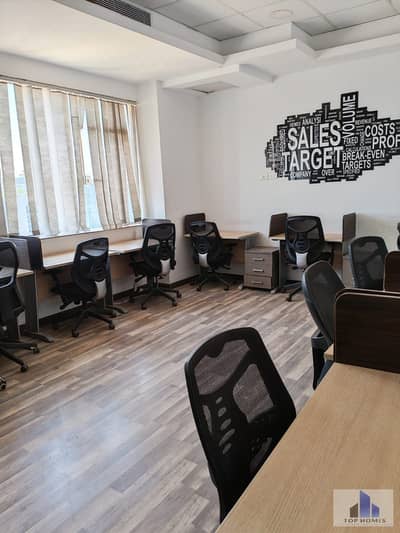 fully finished office for rent in new cairo very prime location 220 meter