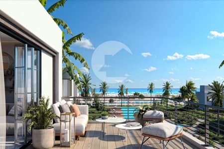 Chalet 2 beds ground for sale in Seazen Al Qamzi Garden 120 meters Fully Finished with ACs prime location deliver next year