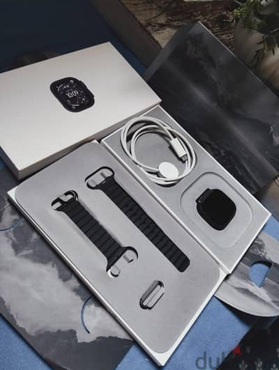 Apple watch ultra 3 49mm Black Ti Black ocean band