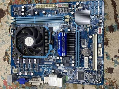 بوردة Gigabyte GA-78LMT-S2P + معالج AMD Athlon II X2 250 / باور سبلاي