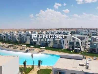 تاون هاوس سعر اول لونش خطوات من البحر، وإطلالة على اللاجون مواجه للمارينا  تشطيب كامل للبيع في سالت
