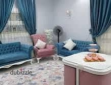 شقة مفروشة للايجار السنوي اسره أو عريس أو شركة 3 غرف نوم ريسبشن قطعتين مطبخ 2 حمام الدور التاني علوي سلم مريح جدا بالإسكندرية العجمي الكيلو21 بشاطئ النخيل بموقع متميز جدا