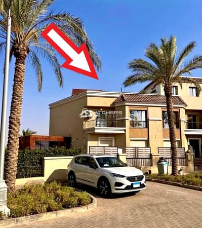 Standalone corner villa, north facing, with a stunning view and 50% discount, in Sarai Compound, Fifth Settlement. The compound is wall-to-wall with M