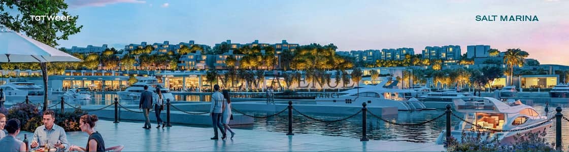 PANORAMIC SEA & MARINA VIEW  TOWN HOUSE+ROOF + CORNER WIDE GARDEN 5% DOWN PAYMENT + INSTALLMENTS IN SALT NORTH COAST BYTATWEER MISR