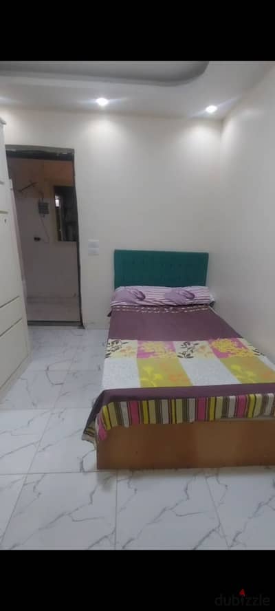 Furnished studio for rent single second neighborhood first adjacent behind Al-Hosari gas station