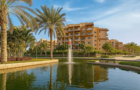 2-bedroom apartment for sale in installments with a landscape view next to the sports club, overlooking a garden and landscape in Ashgar City Compound