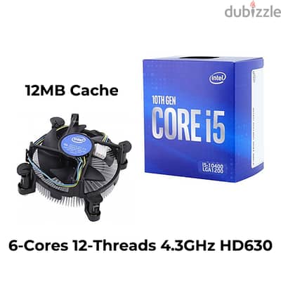 Intel Core i5 10400 + Motherboard h410 gigabyte + ram 16gb DDR4