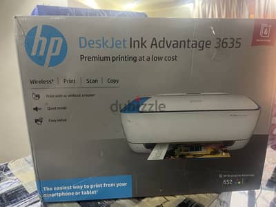 طابعة HP DeskJet Ink Advantage 3635 جديدة بالكرتونة