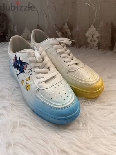 Tom and Jerry White shoes