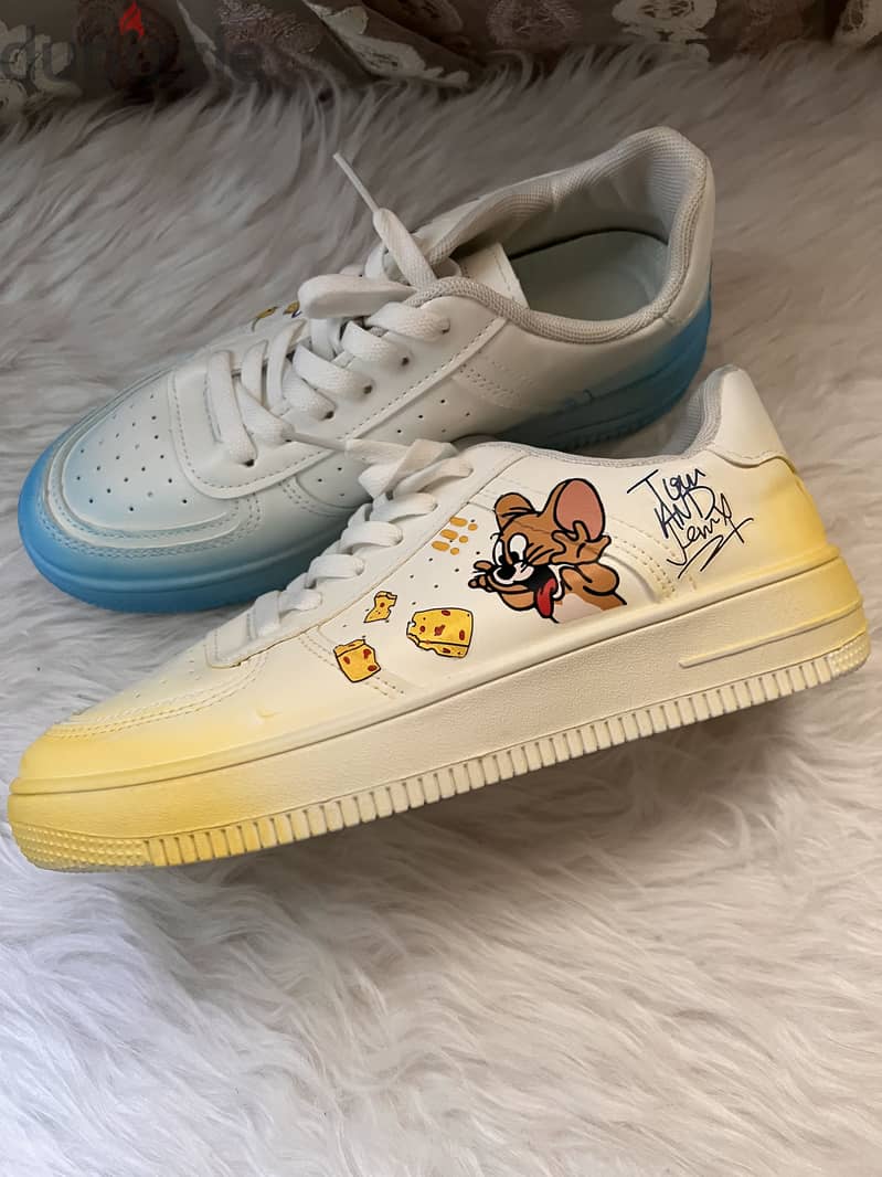 Tom and Jerry White shoes 1