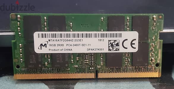 16 Giga DDR4 - 2400 MHz for Laptop