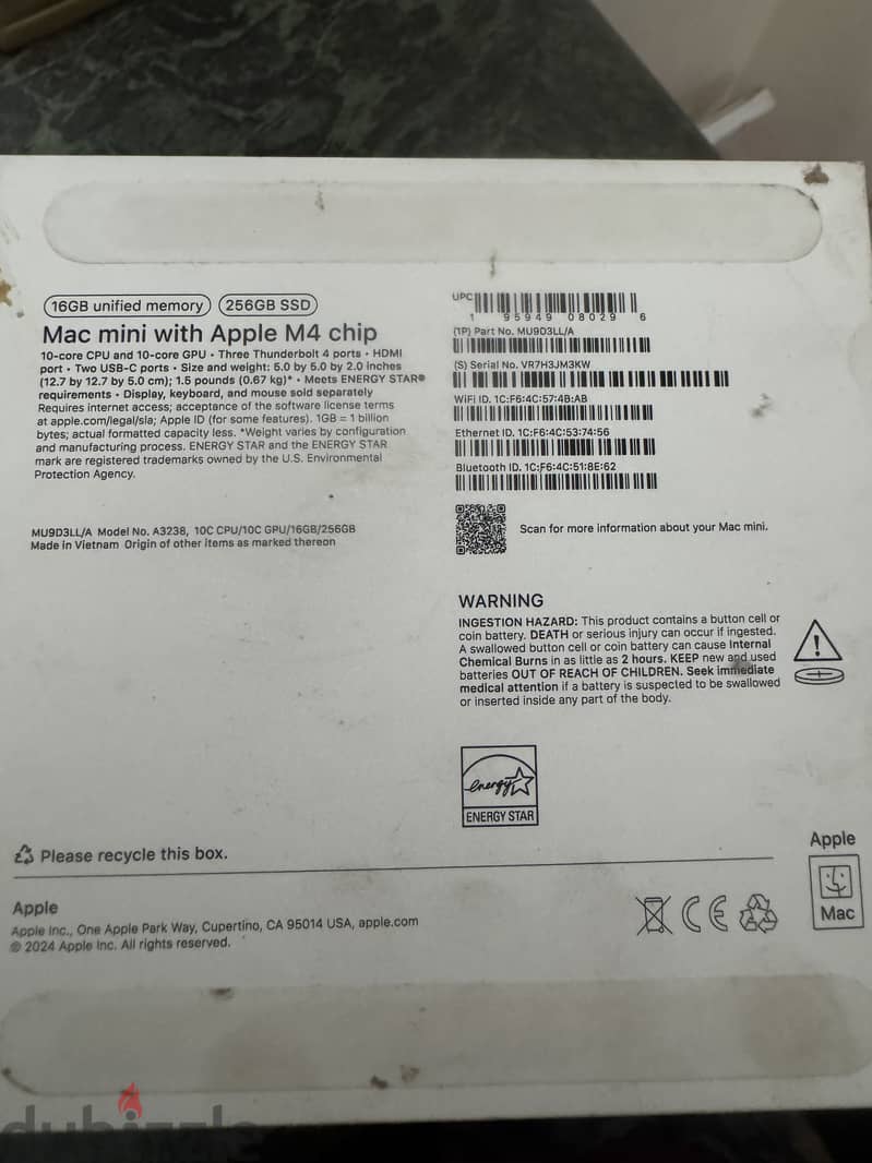 Apple mac mini m4 256gb 2