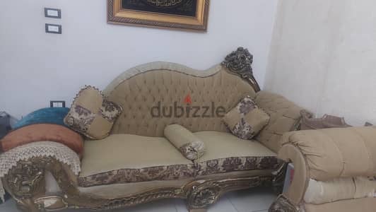 صالون انجليزى مدهب