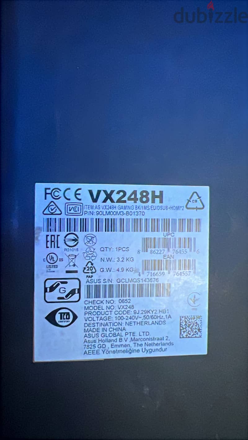 Asus. Vx248 1