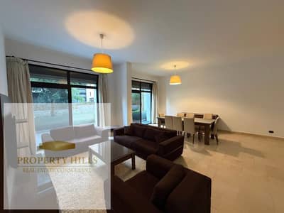 شقه متشطبه بالكامل أمام الجامعه الامريكيه من waterway بمقدم 10% و الباقي اقساط بالتسهيلات