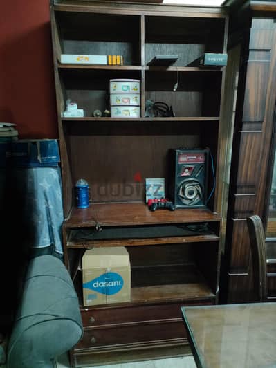 2مكتبه تليفزيون وكتب خشب زان