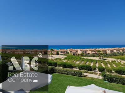 Chalet for sale in Talal North Coast, first floor, fourth row, 3 bedrooms, 3 bathrooms, see the sea from all rooms _ Telal north coast