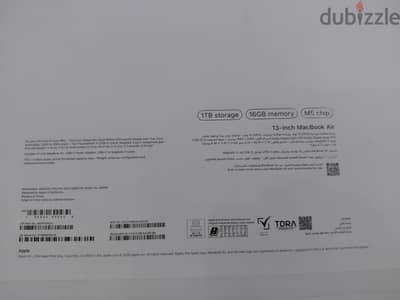 MacBook Air M5 13 inch Ram 16 Hard Tera Open Box