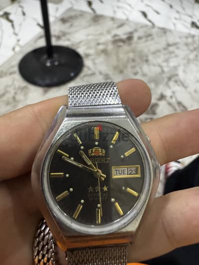 ساعة Vintage Watch من اورينت بحالة نادرة جدا وممتازة للغاية