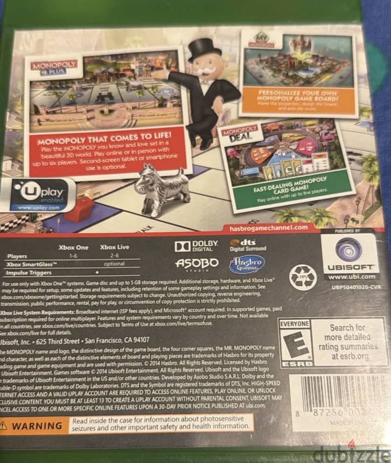 monopoly family fun pack xbox one cd 1