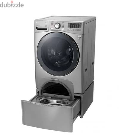 غساله LG Twin Wash غساله رئيسيه ١٨ ك + مجفف ١٠ ك + غساله صغيره ٣. ٥ ك