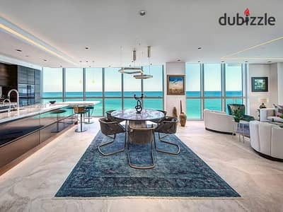 Available to book last unit with lowest price and the highest investment sea view apartment with a full hotel finish is available for sale in Alamein