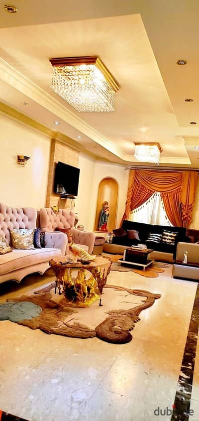 Apartment for sale 180m in the Ministers' Square Sheraton Airport Residence, open view, 3 rooms, master room, large terrace, ultra-super lux finishing