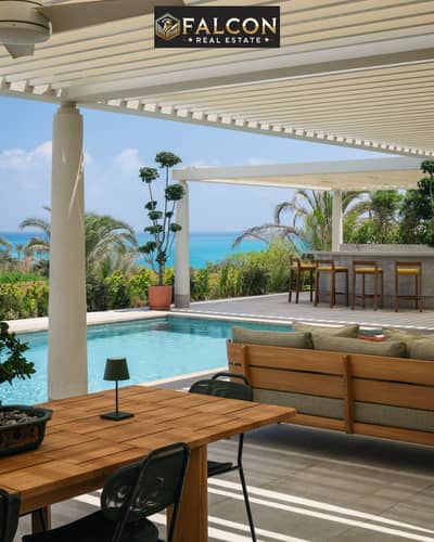 Villa for sale panoramic sea view ready to move and ultra-modern finished and furnished in Marina 5 North Coast