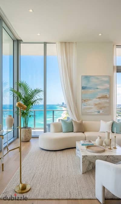 immediate Chalet 145m fully finished for sale directly on the sea in Al mazarine almein New Alamein North Coast Mazarin Alamein North Coast