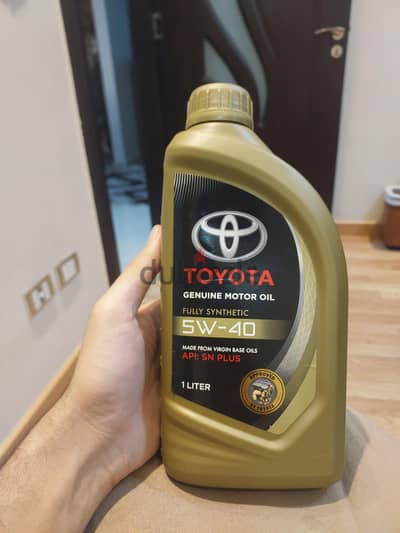 عبوة زيت تويوتا أصلي (Fully Synthetic 5W-40) – 1 لتر - وارد السعودية