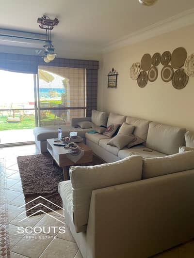 شاليه للبيع استلام فوري تشطيب كامل سوبر لوكس، فيو مباشر على البحر، للبيع في لافيستا 6 العين السخنة La Vista 7.
